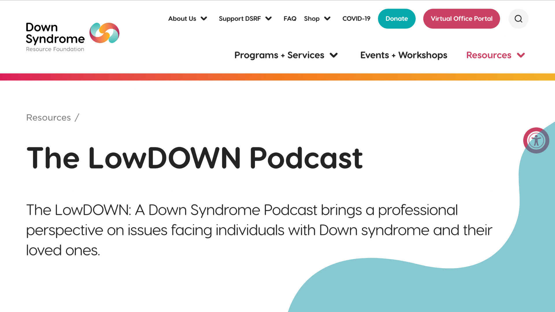 Bild från The LowDown podcast hemsida med texten "The LowDown Podcast"